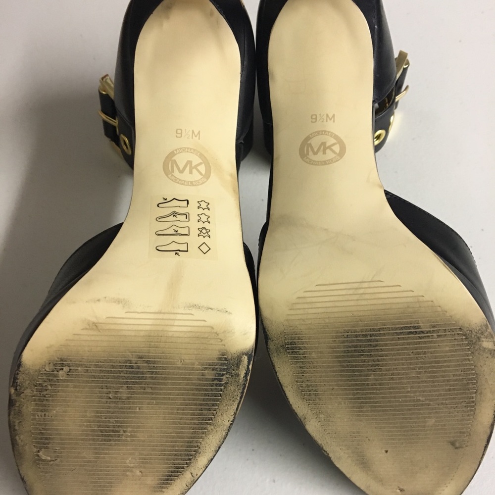 MICHEAL Micheal Kors Black Ankle Strap Heels  - Picture 6 of 6